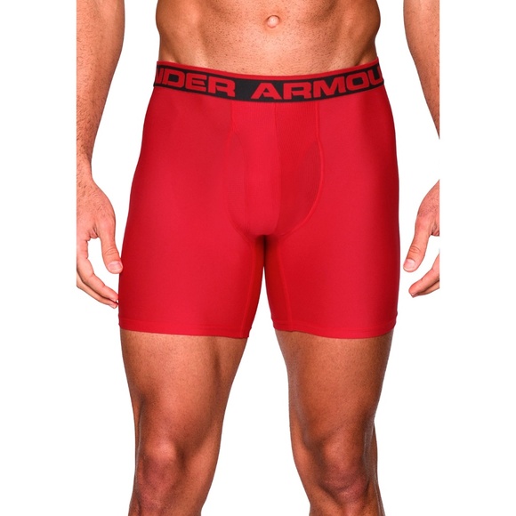 Under Armour O Series 6/'/' BoxerJock 2 Pack Men/'s Underwear Black//Red 3XL 1282508